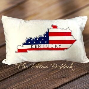 Patriotic state pillow